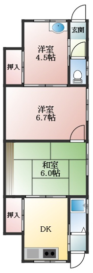 【間取り】 | 田中コーポ
