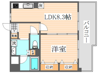 【間取り】 | カマラード吉塚 | 使いやすい間取りです。