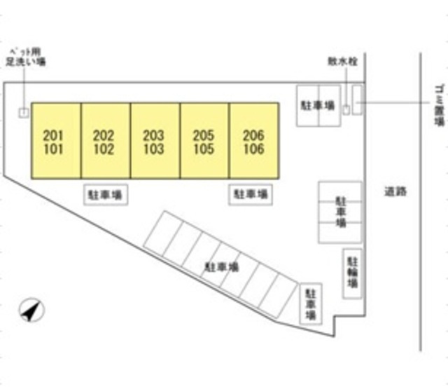 スマイリィハウス愛野の区画図