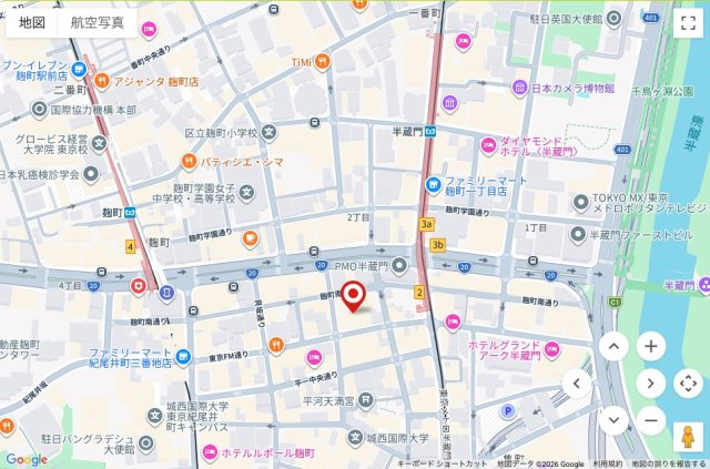 ★仲介手数料半額★半蔵門ハウス（新規リフォーム済み）の地図