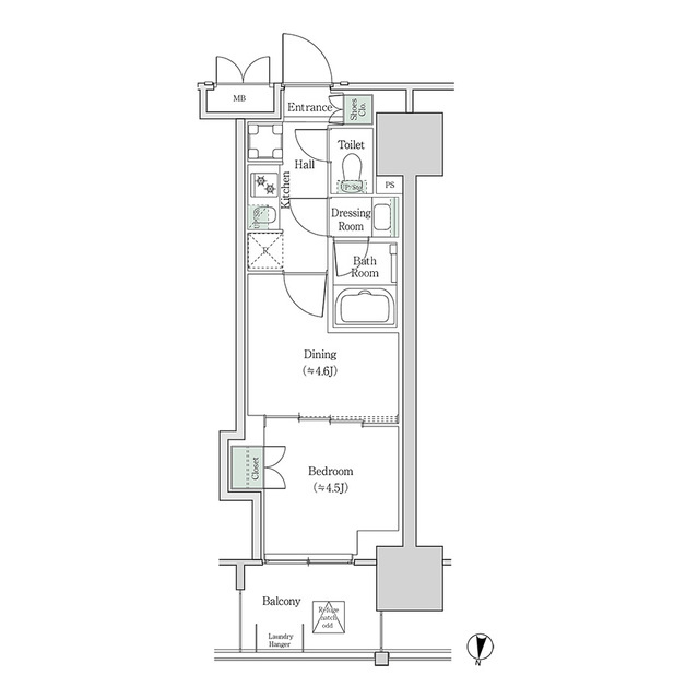 ブルックサイドレジデンス木場の間取り