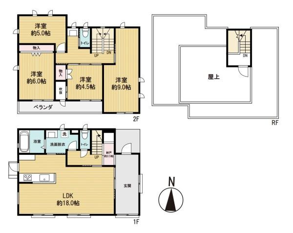 大泉町大字吉田中古一戸建ての間取り