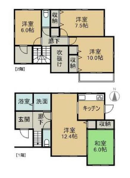 高野口町大野　中古戸建の間取り