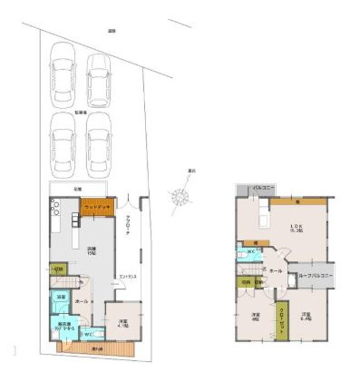 【間取り】 | 店舗付住宅 鹿児島市下荒田１丁目