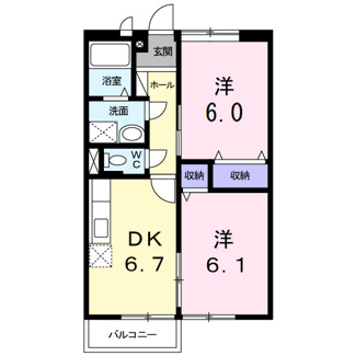 【間取り】 | メゾンエレガントⅡ