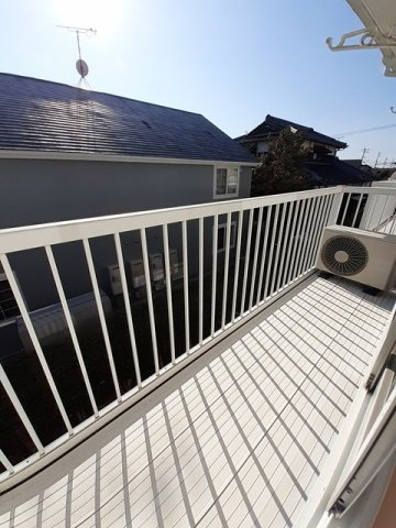 六田アパートＨＡＭＡＤＡのバルコニー