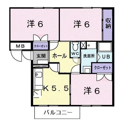 【間取り】 | エルディム本町Ⅱ