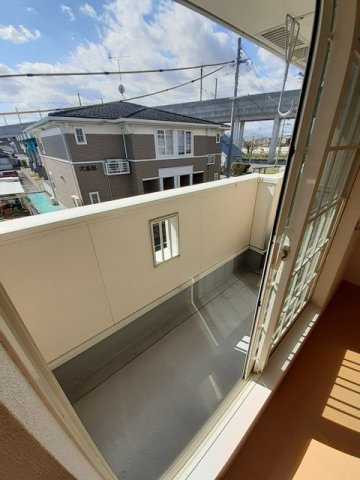 桜壱番館のバルコニー