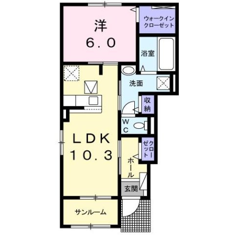Ｃａｐｒｉｃｏｒｎの間取り