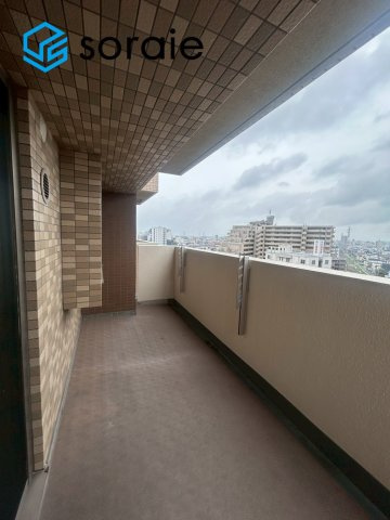 ローヤルシティ川越　中古マンション　9階のバルコニー|6/25撮影