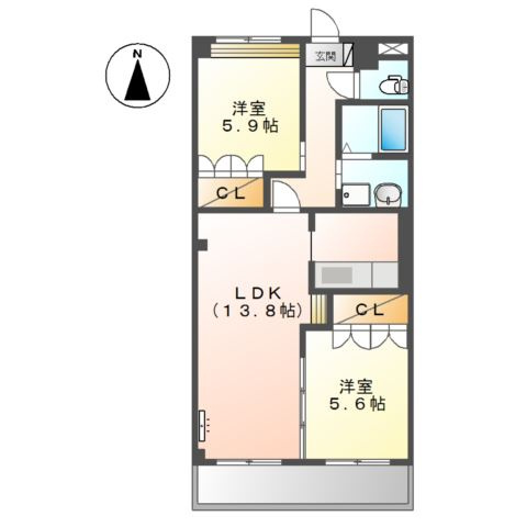 【間取り】 | Ｍ　グレイシャス