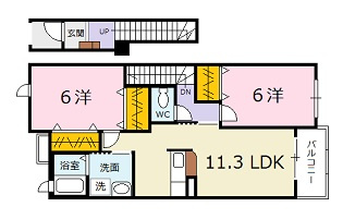 メリディオ　Ⅰ番館の間取り