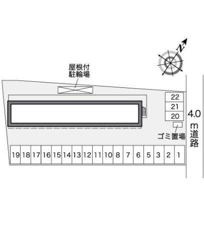レオパレスハーモニーの区画図