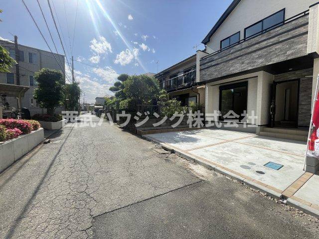 【仲介手数料無料】所沢市南住吉全４棟Ａ号棟　所沢市の新築住宅なら西武ハウジングの前面道路含む現地写真