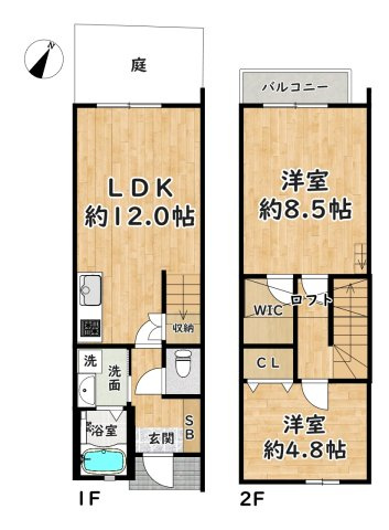 【間取り】 | VIANO西山町
