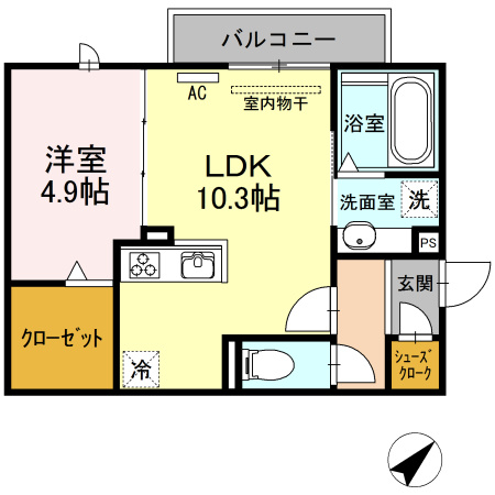 アメニティ橋口の間取り