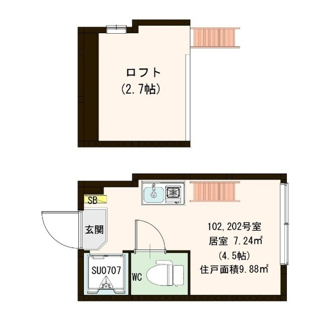 メゾン・プーラ豊島の間取り