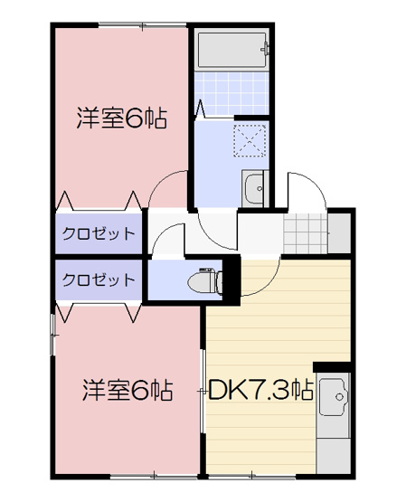 【間取り】 | ディアコートLOVEⅢ