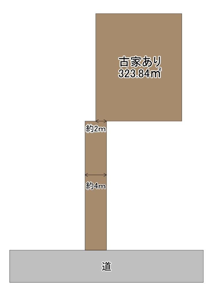 筑紫野市針摺東１丁目　売り土地の区画図
