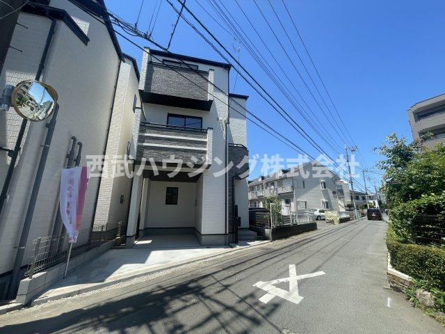 【仲介手数料無料】所沢市南住吉全４棟Ｂ号棟　所沢市の新築住宅なら西武ハウジングの前面道路含む現地写真
