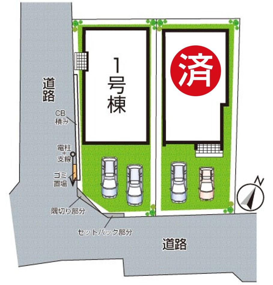 29(土)30(日)現地説明会！◆岸和田市八幡町　全2邸の区画図|全2区画