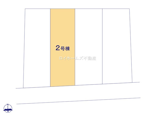 【区画図】 | 名古屋市南区南野２丁目71『仲介料無料』新築戸建て | 2号棟