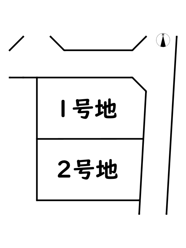 姫路市勝原区朝日谷/売土地の区画図