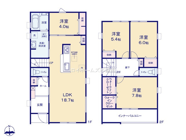 【間取り】 | 名古屋市南区南野２丁目71『仲介料無料』新築戸建て | 3号棟