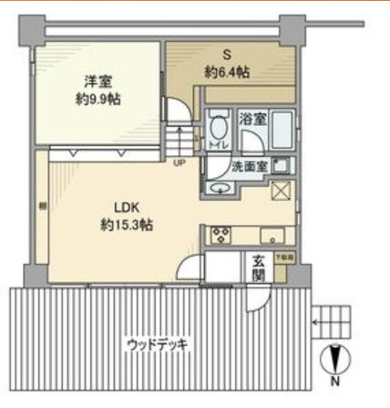 鷲林寺南町戸建の間取り