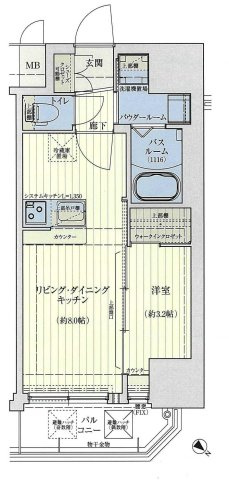 スワンズシティ神戸湊川Ⅱの間取り