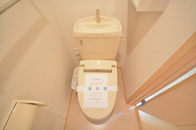 【トイレ】 | サニーヴィラ　Ａ | 落ち着いた色調のトイレです