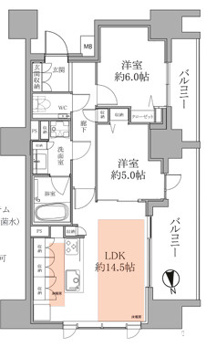 グランスイート白金高輪の間取り