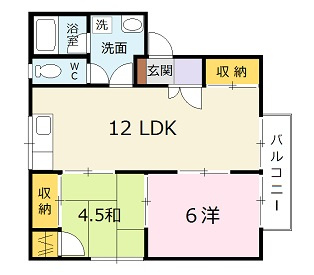 コーポラスみやもと　Cの間取り