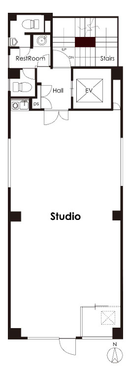 大阪市北区東天満２丁目の店舗事務所の間取り