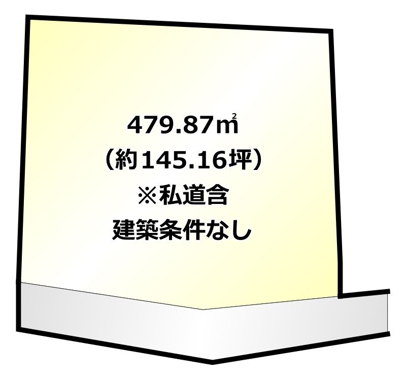 筑紫野市湯町３丁目　売り土地の土地図