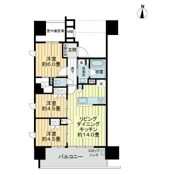 ザ・ライオンズ横川の間取り