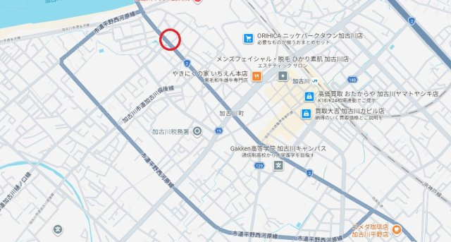 加古川市加古川町本町　　JR「加古川駅」徒歩13分の地図