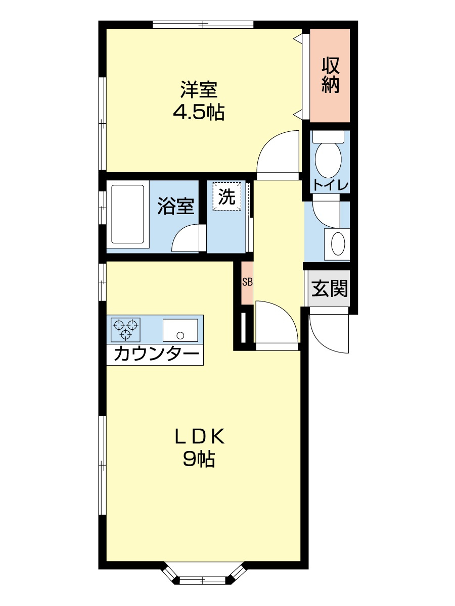 ヴァンベール八橋の間取り