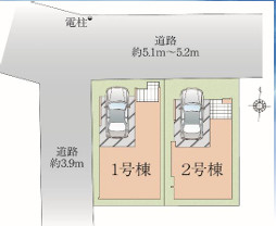 福岡市西区愛宕3期　2号棟の区画図