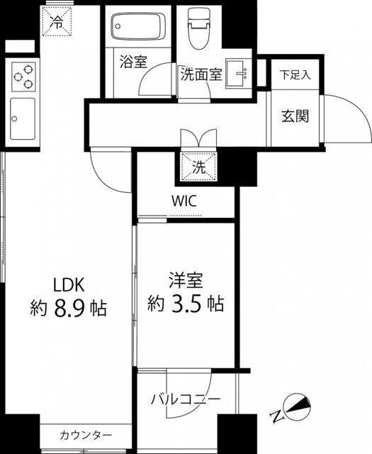 ハイリーフ上野の間取り