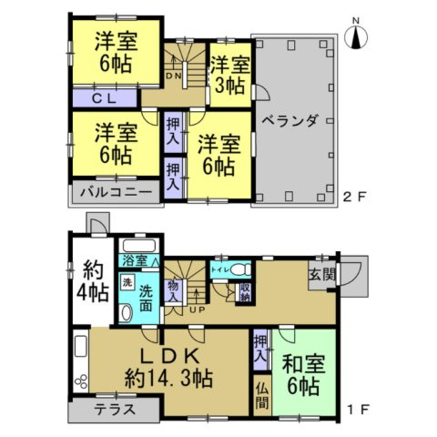 常滑市萱苅口貸家