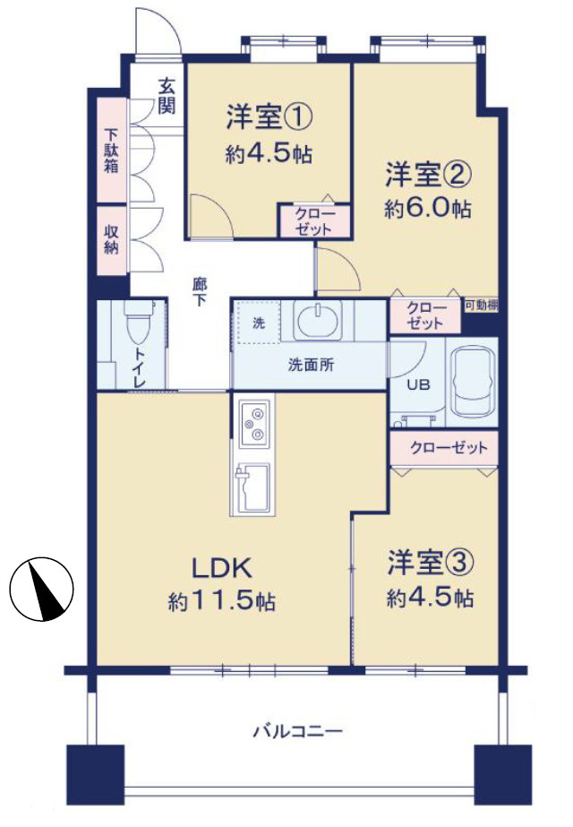アルシオン河辺の間取り