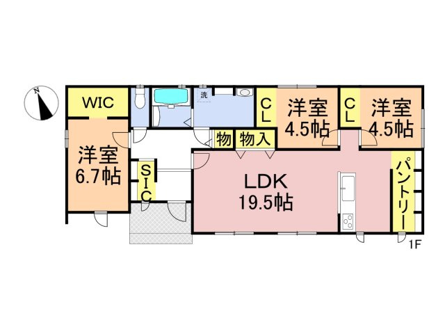 【商談中】ダイマルタウン　岐阜市岩崎第20　全4区画分譲の間取り|■D棟　■ヤマダ不動産　株式会社リライフ　
■夢のマイホーム購入をフルサポートします！