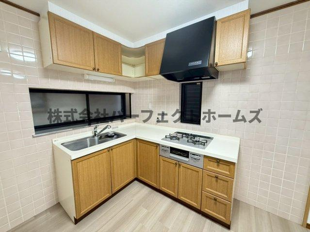 池之宮1丁目戸建　賃貸のキッチン|コンパクトなキッチンで掃除もラクラク