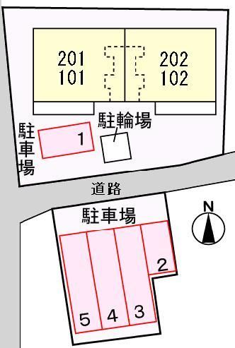 メゾン・田園の駐車場