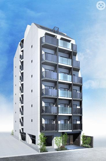 クレストコート新宿山吹町の外観パース|外観パースです