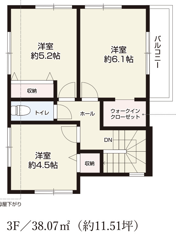 【仲介手数料無料】所沢市北秋津９期全１棟　所沢市の新築住宅なら西武ハウジングの間取り