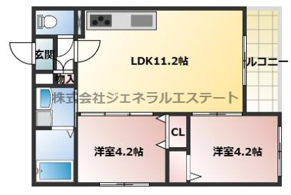 Tio寝屋川市駅の間取り