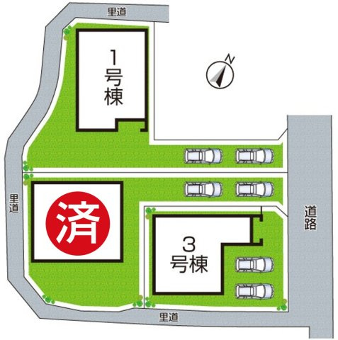 26(土)27(日)現地見学可能！◆堺市美原区平尾　第3期の区画図|全３区画