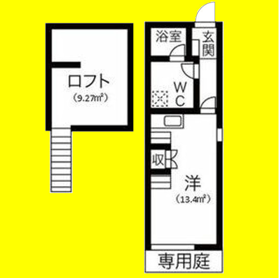 リーフ笠寺　名古屋市賃貸　仲介手数料無料の間取り